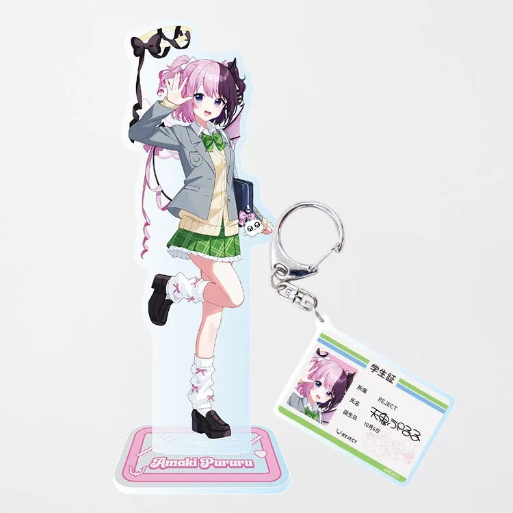 天鬼ぷるる 学生服風アクリルグッズセット