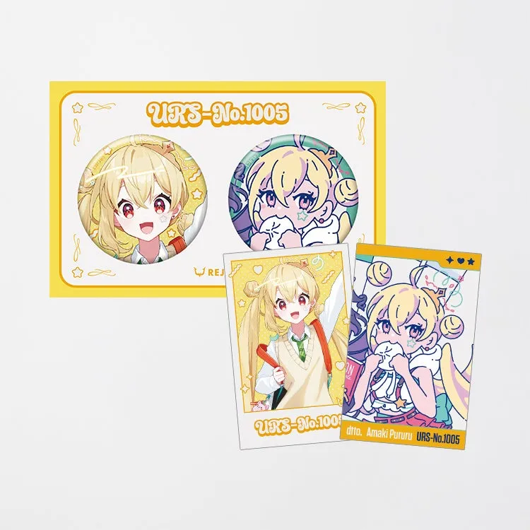 とおこ チェキ風カード&缶バッジセット