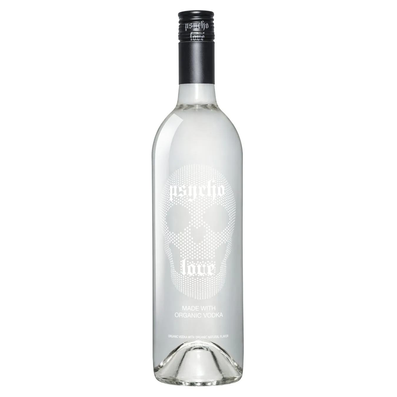 psycho love MADE WITH ORGANIC VODKA ORGANIC VODKA WITH ORGANIC NATURAL FLAVOR