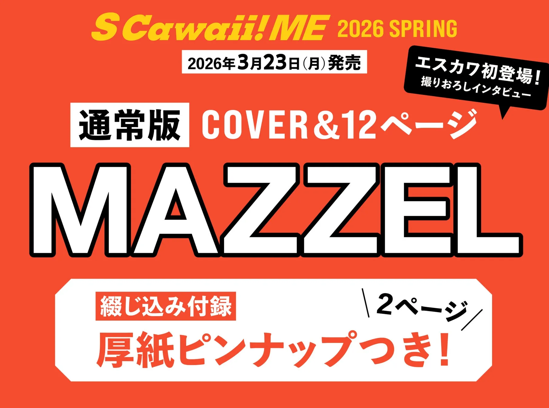 MAZZEL雑誌表紙