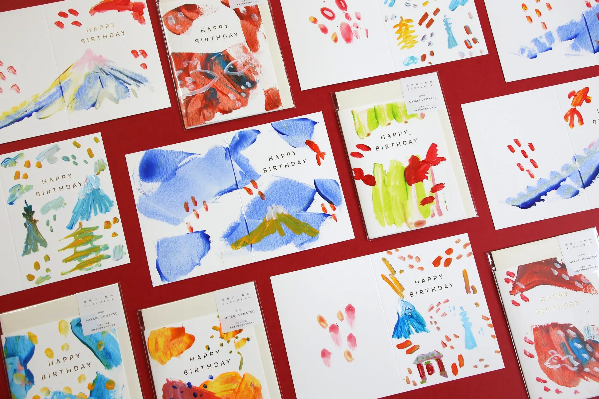 誕生日お祝いのメッセージカード