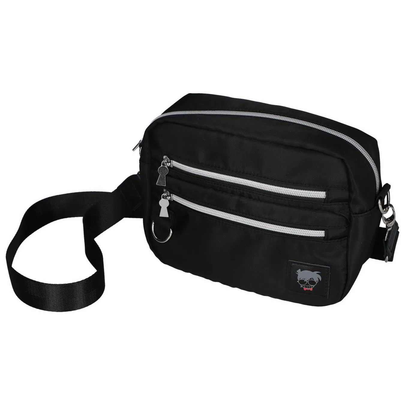 黒いショルダーバッグの画像