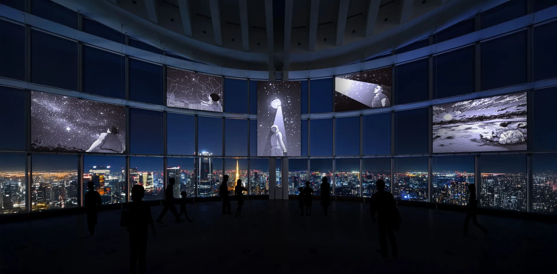 絶景と融合する展示空間