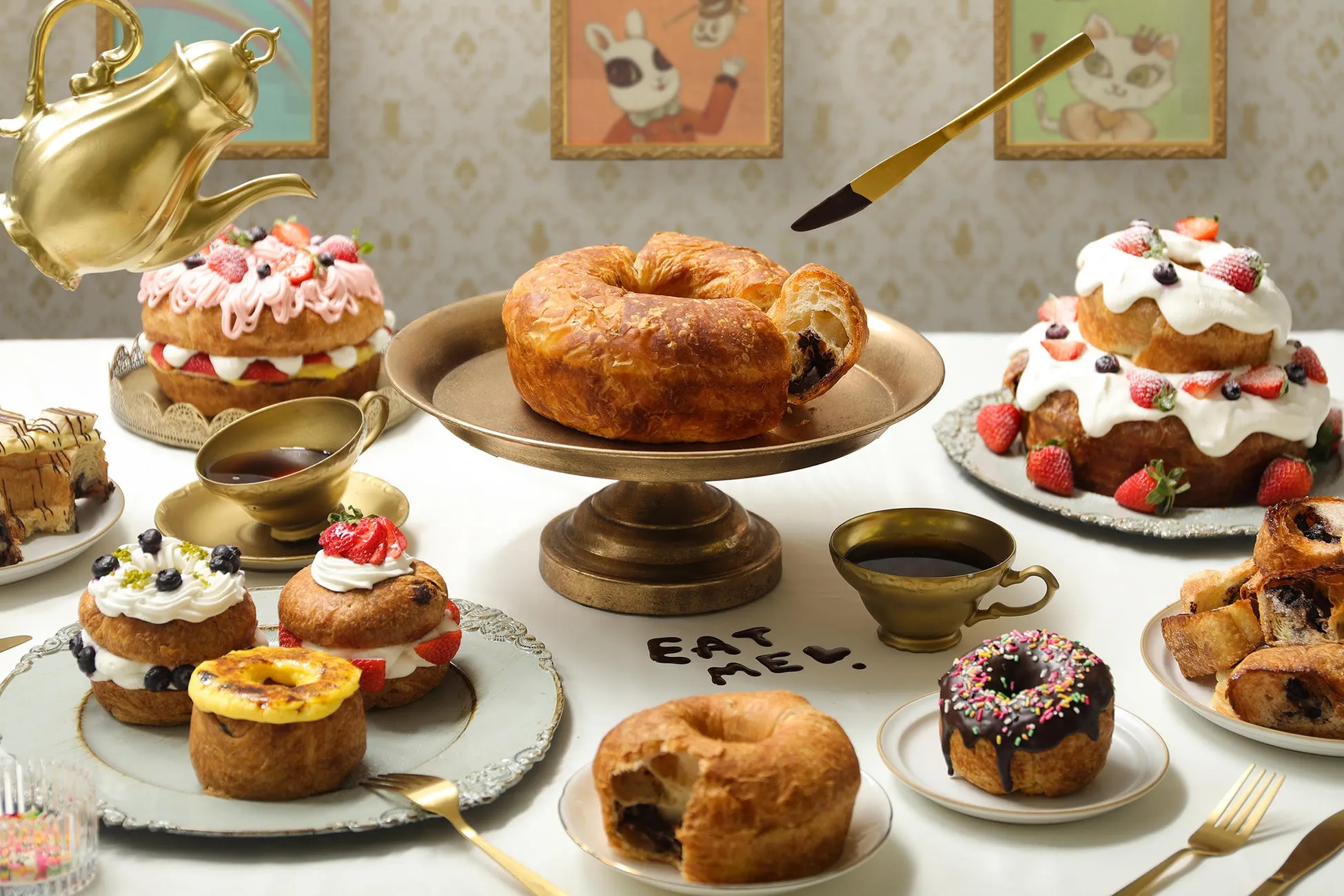 ハートブレッドアンティークのパンが並ぶイメージ