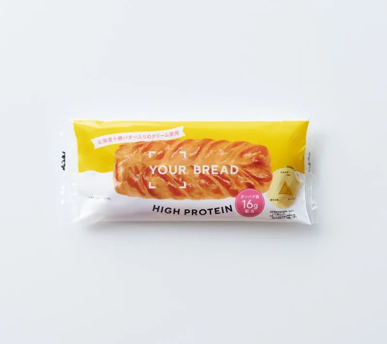 北海道十勝バター入りのクリーム使用 YOUR BREAD HIGH PROTEIN 16g