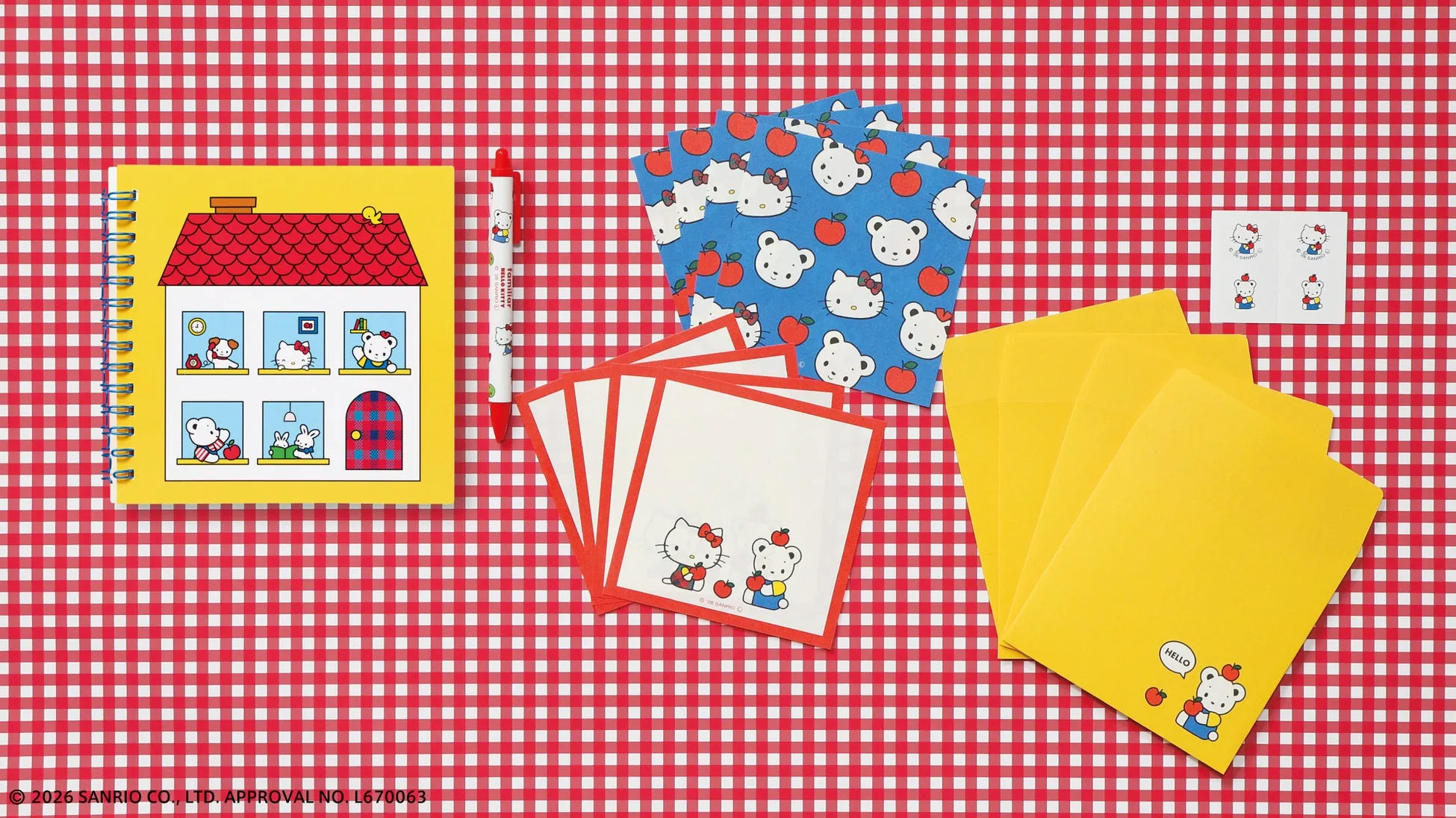 ハローキティの文房具セット