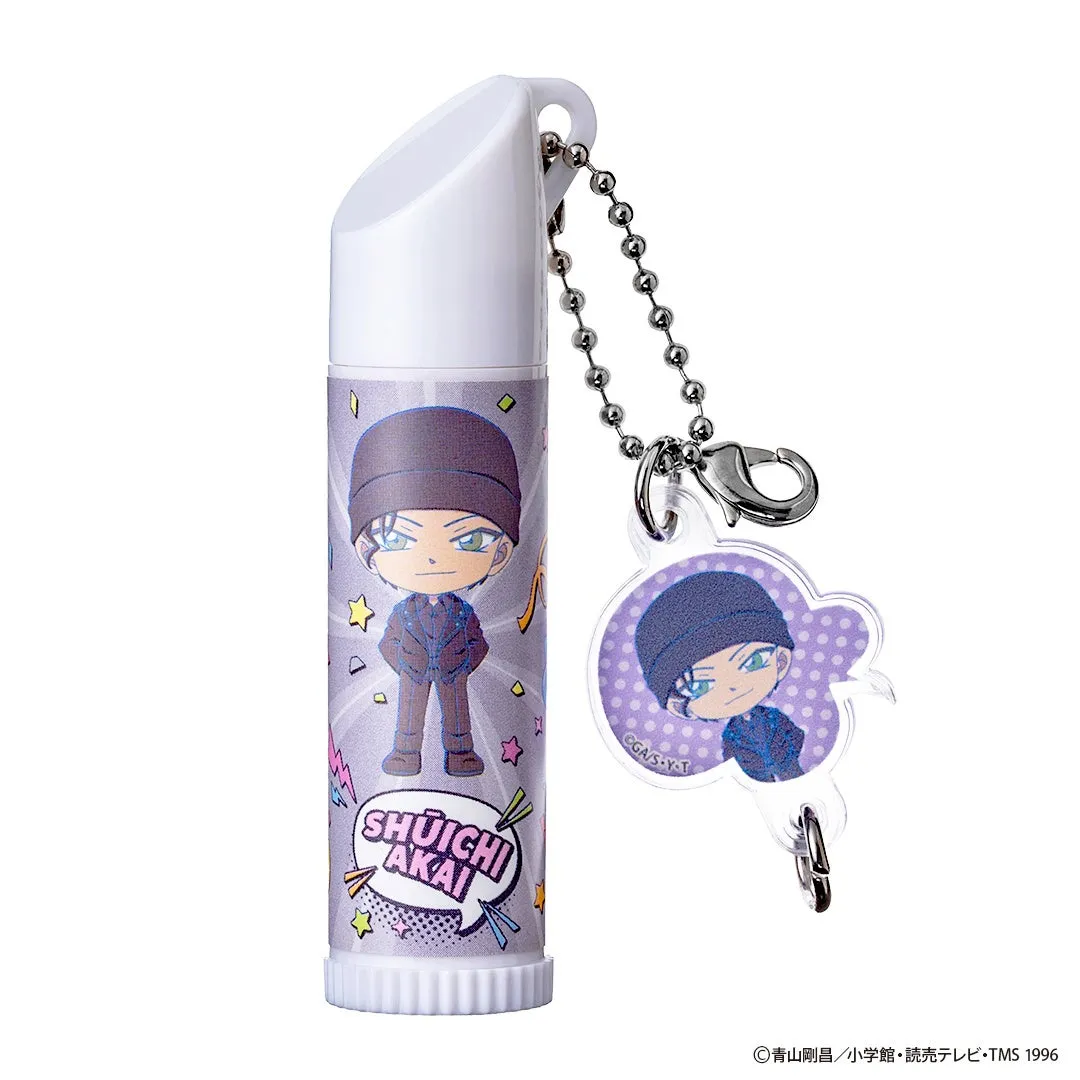 赤井秀一のキャラクターが描かれたリップクリームとキーホルダーのセットです。