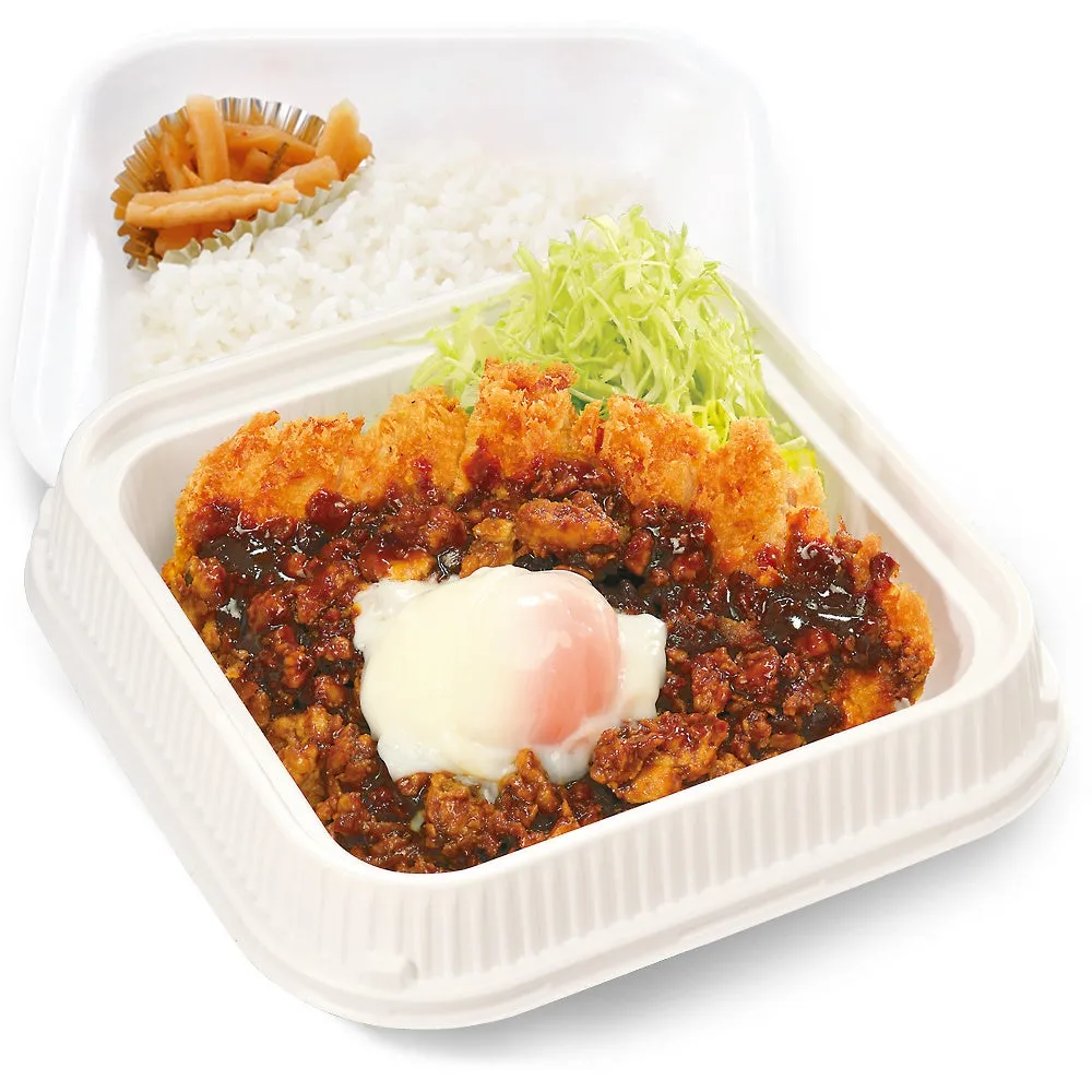 温玉付き肉あんかけロースカツ弁当