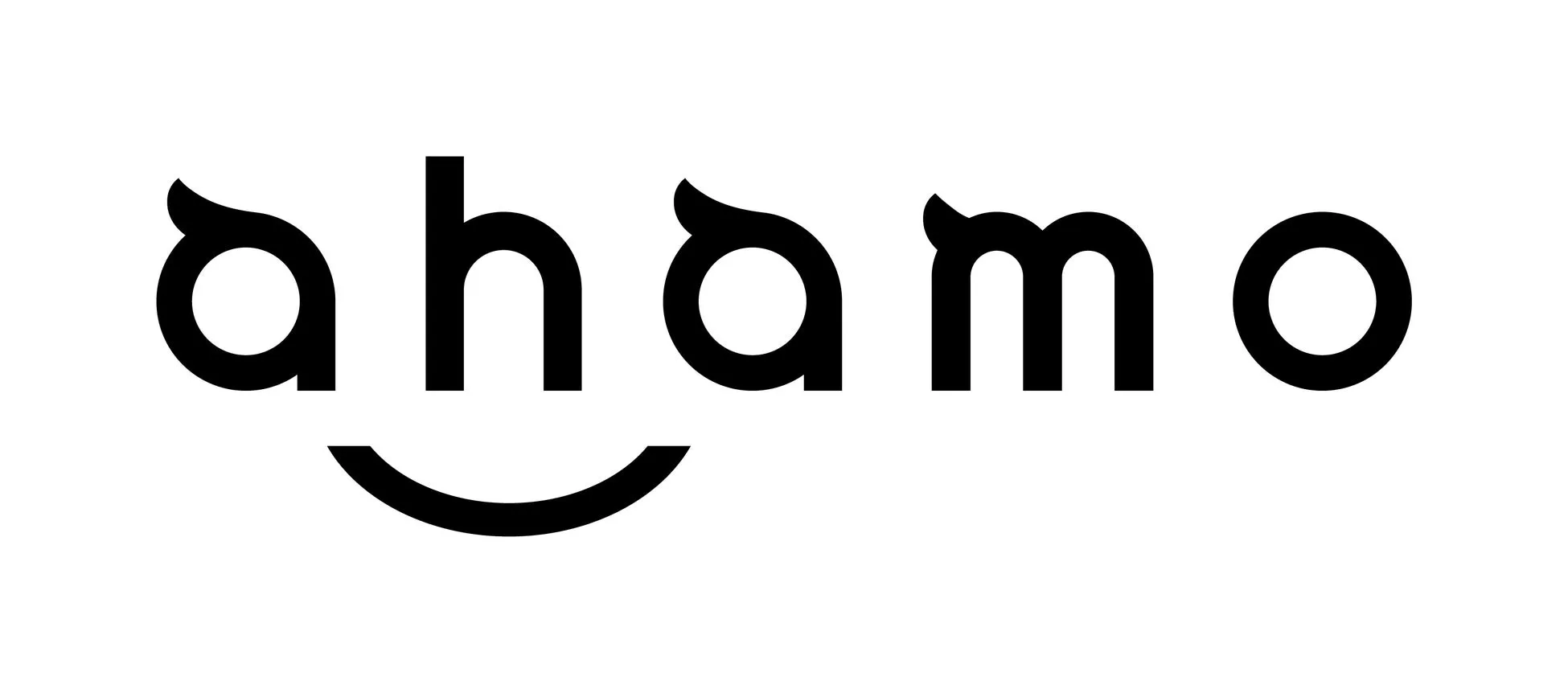 ahamoのロゴマークです。aの文字に特徴があります。