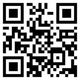 白黒の正方形のQRコードの画像です。