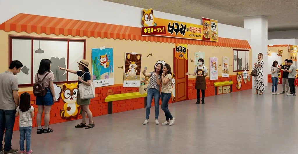 お店の前に人が集まっている様子