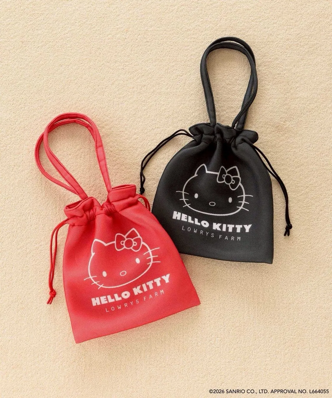 ハローキティの巾着トート