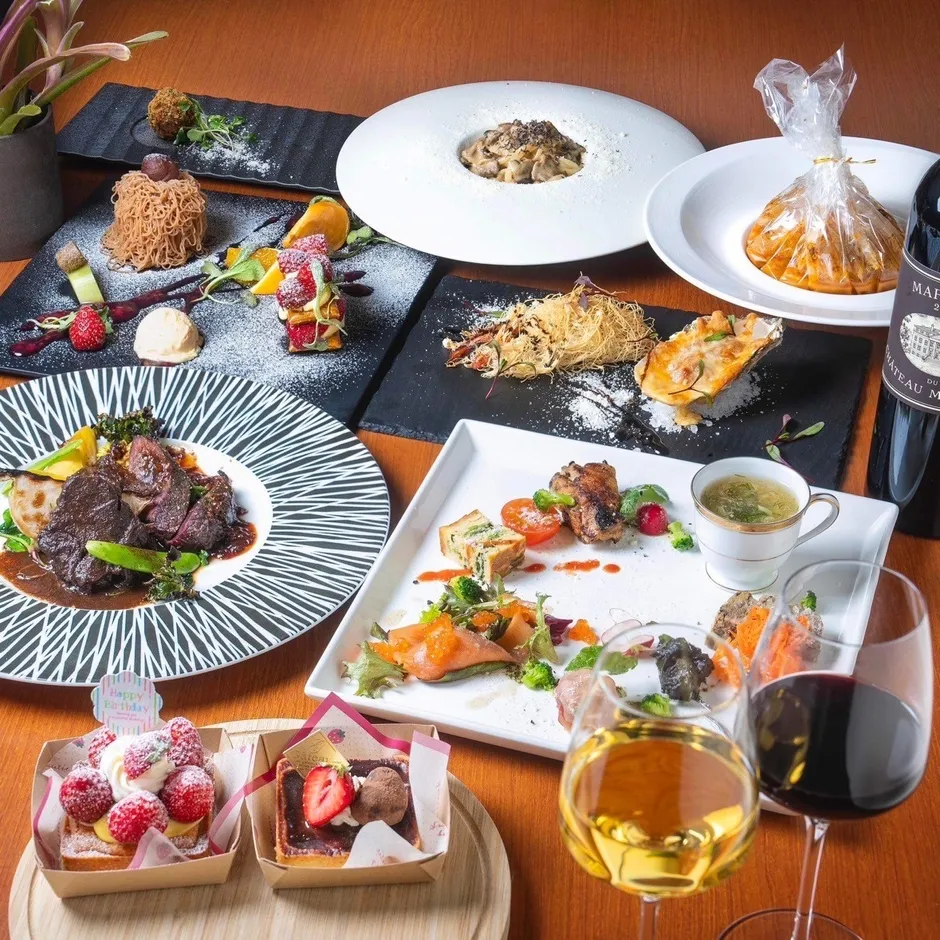 コース料理のような構成の料理