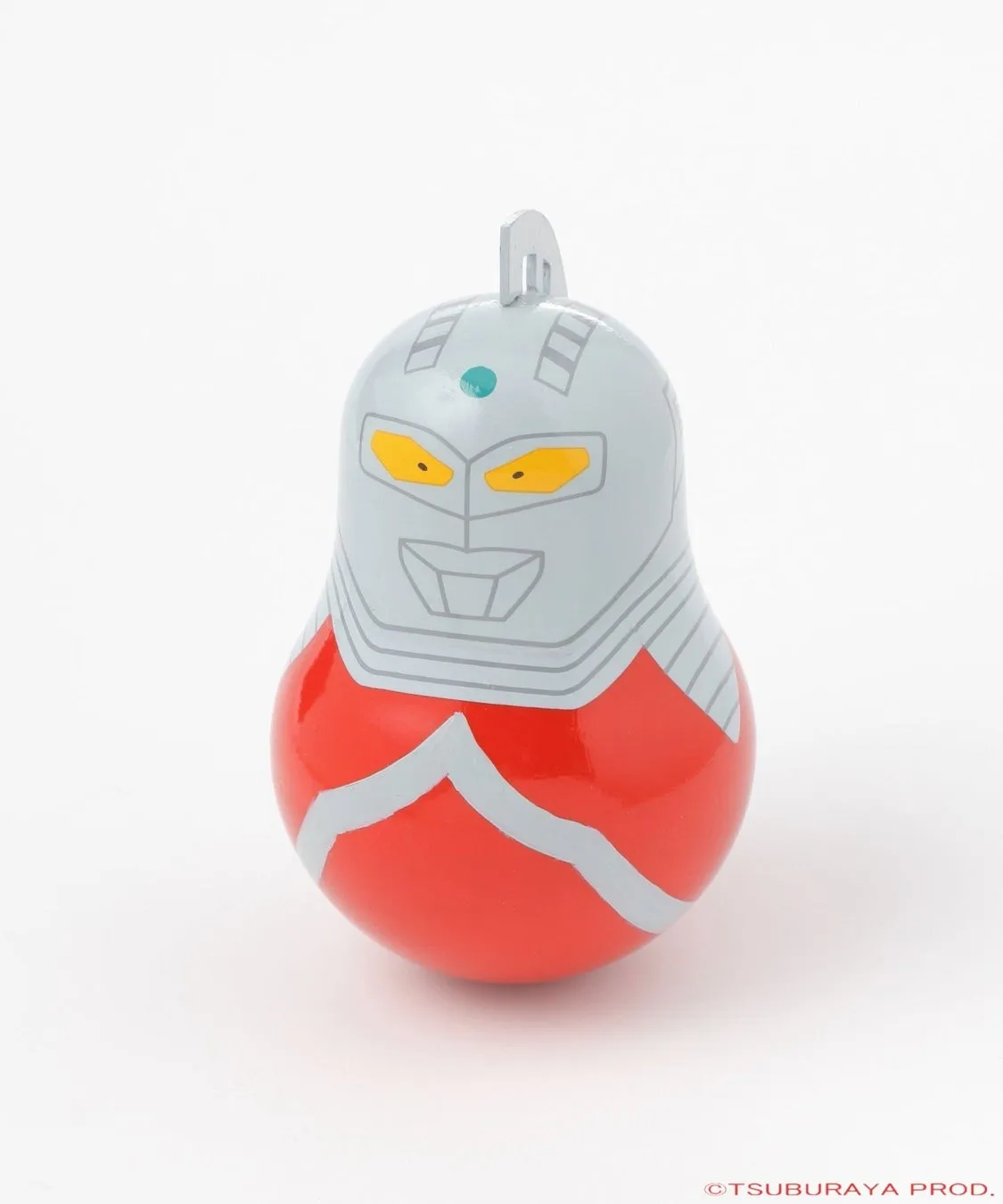 ウルトラマンの顔が描かれた、だるまのような形状の置物