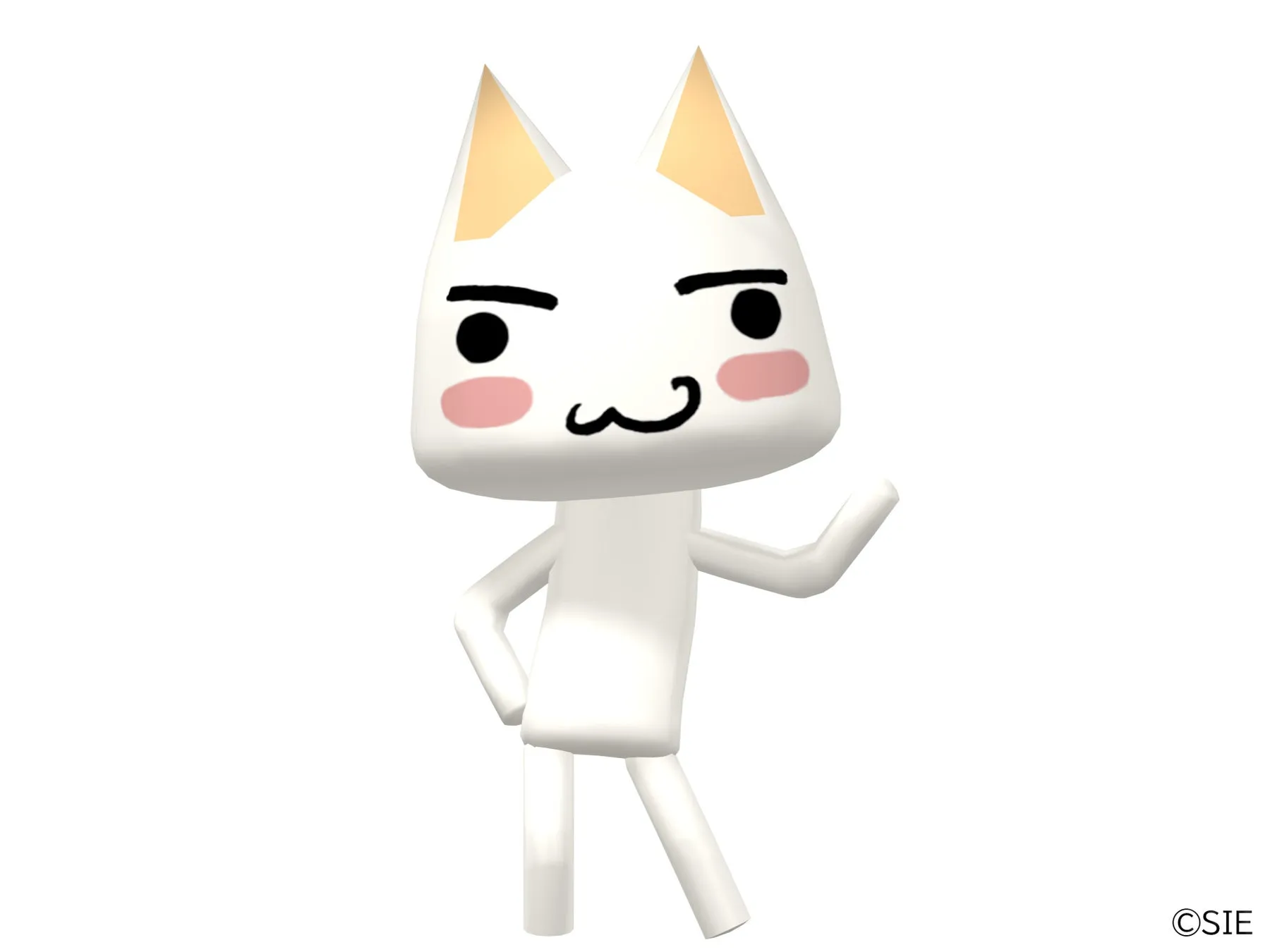 白い猫のキャラクター「トロ」