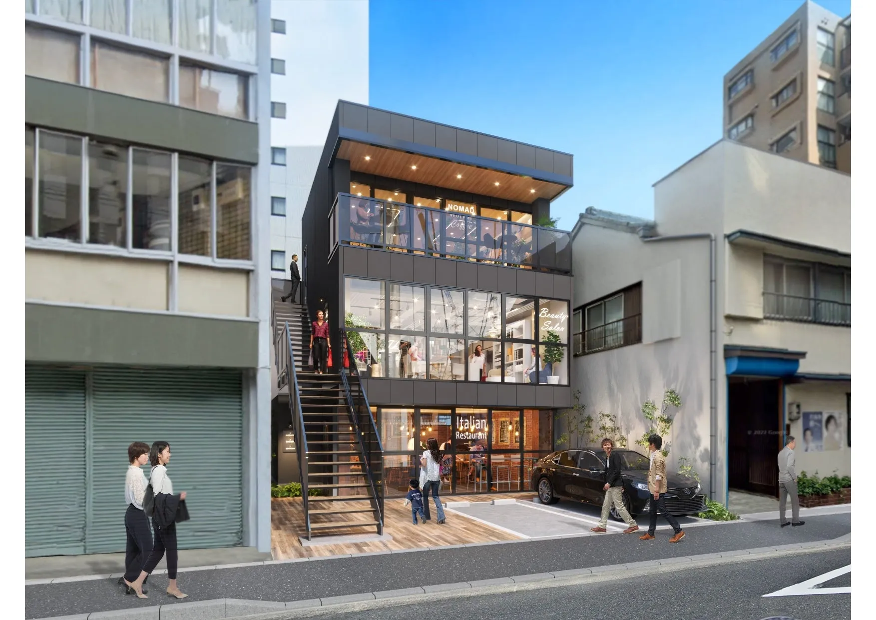 NOMAD, Italian Restaurant, Beauty Salon