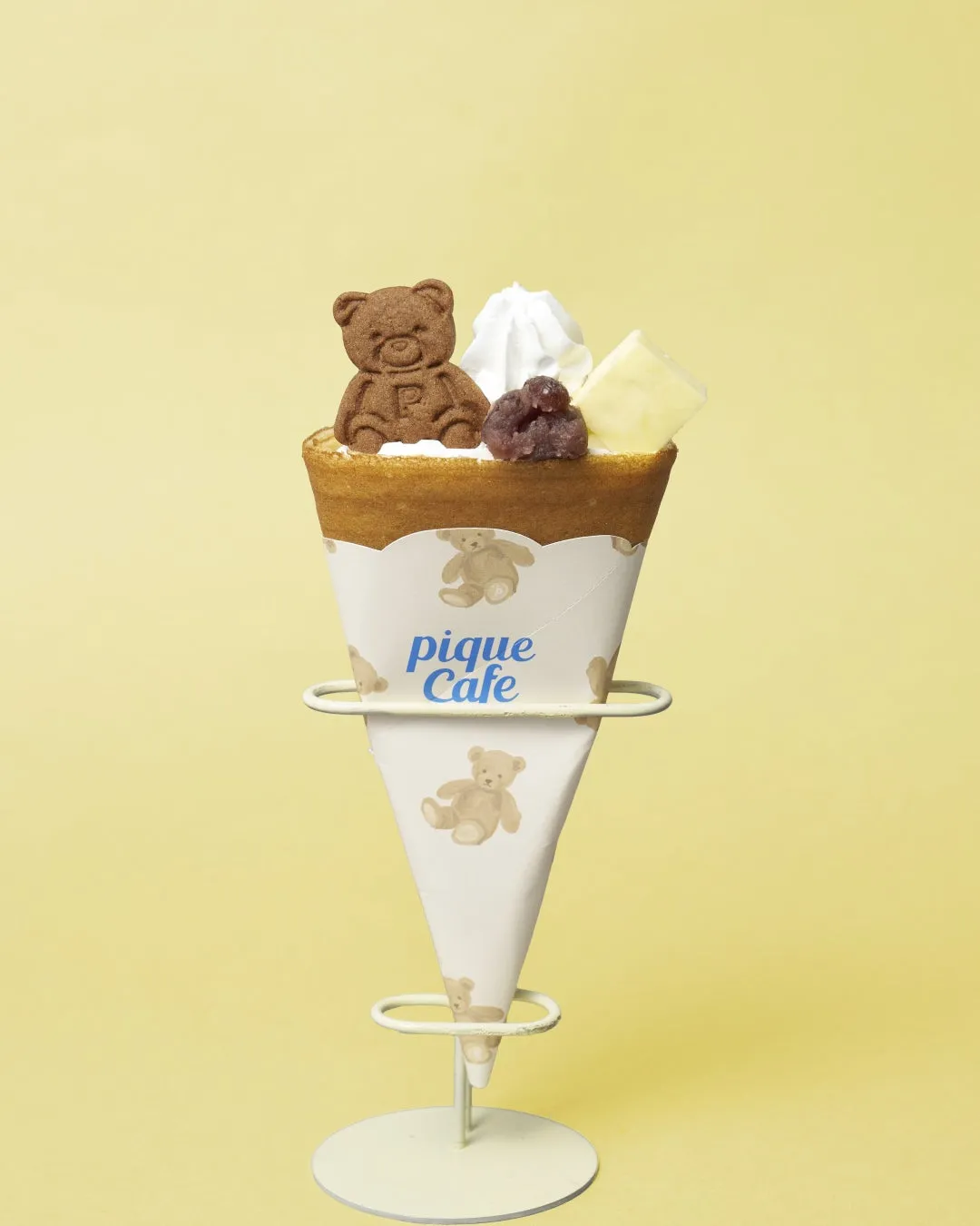 可愛いクマのクレープ