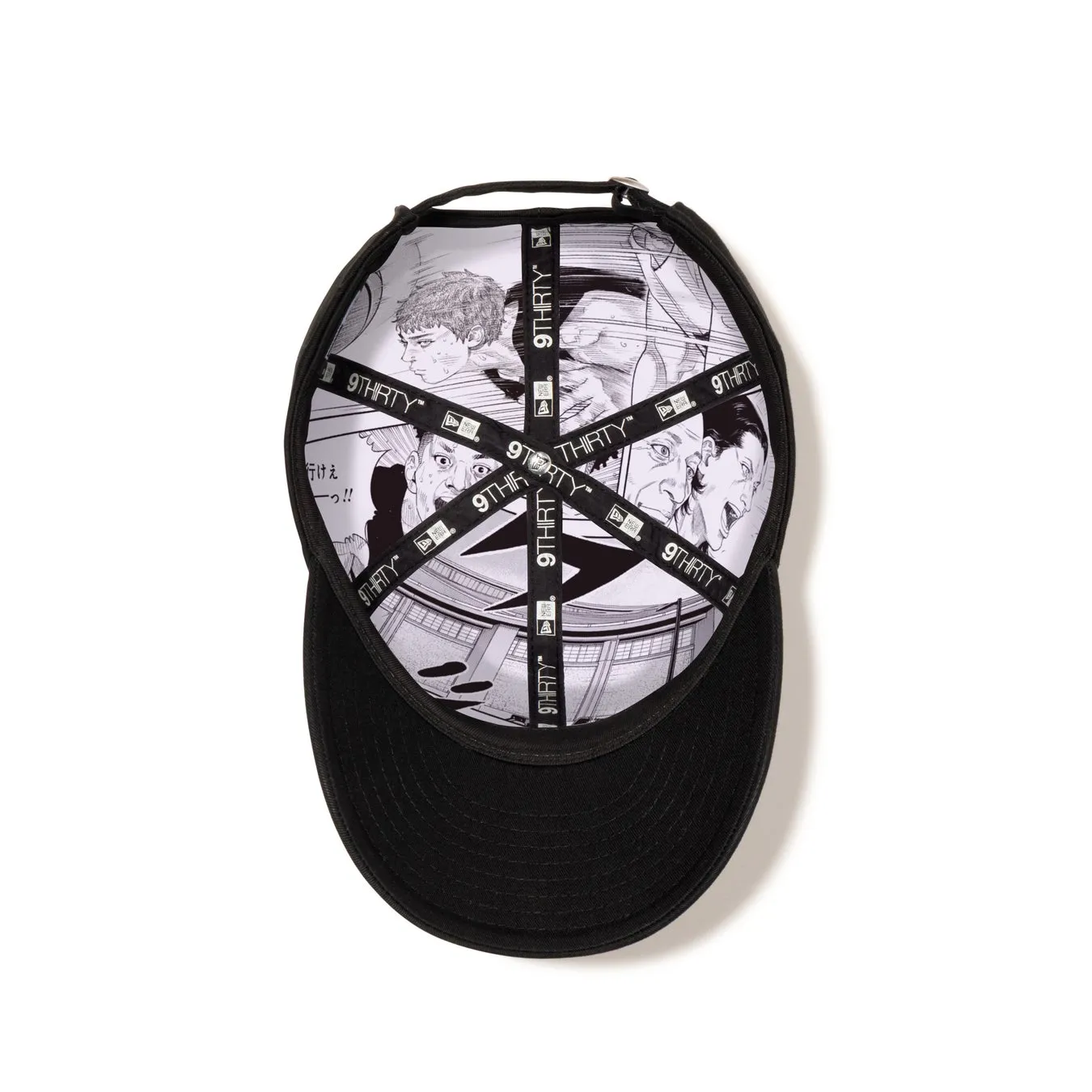 黒い帽子の漫画イラスト