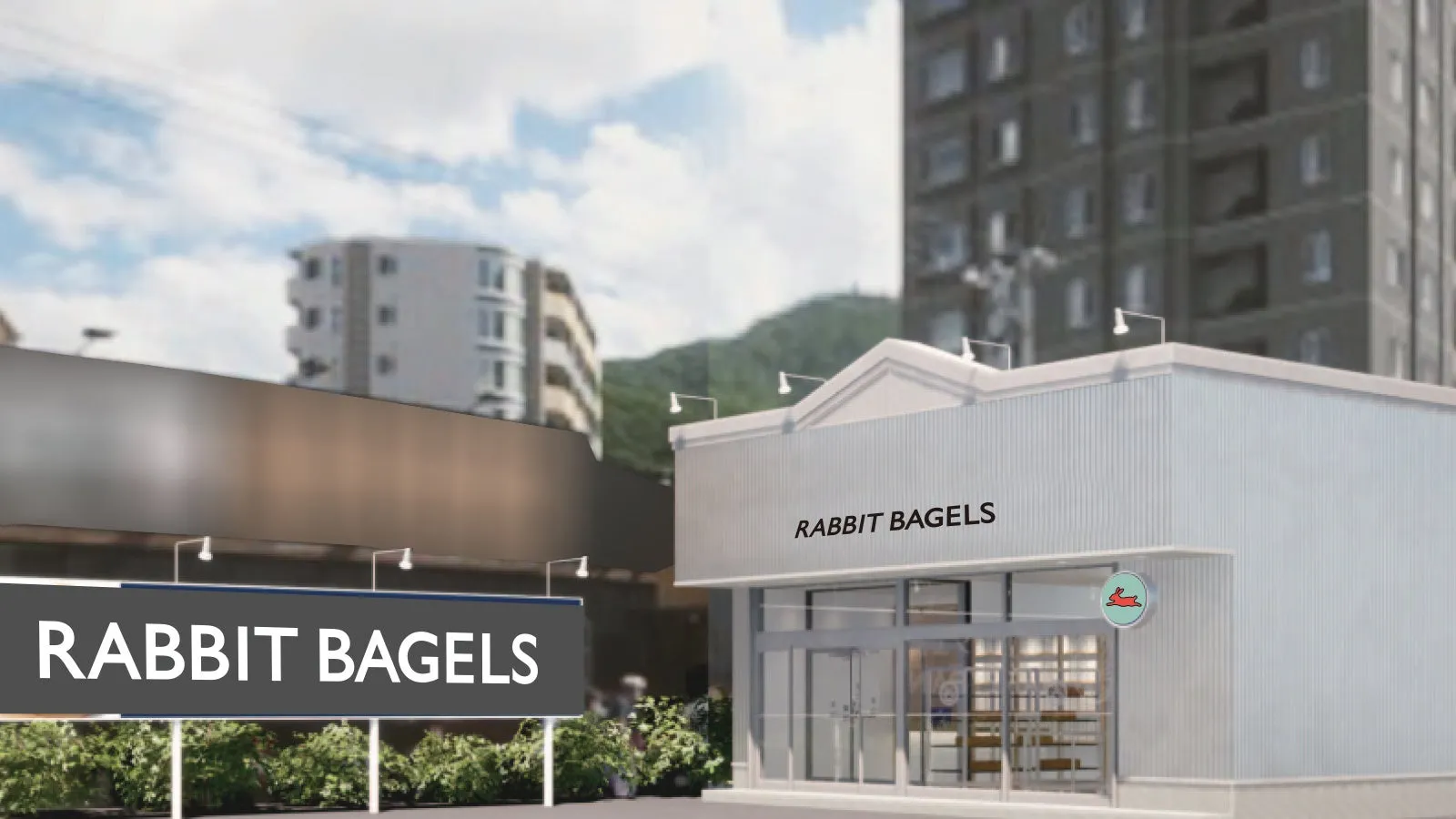 RABBIT BAGELSの店舗外観