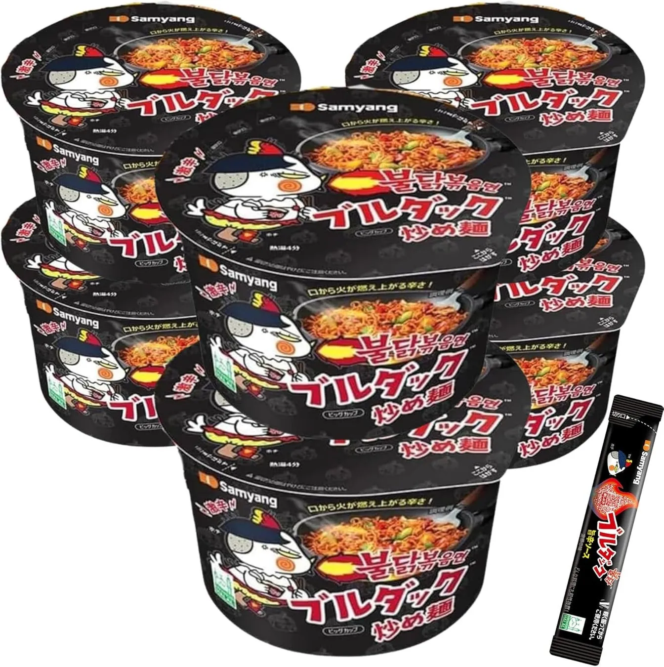 ブルダック炒め麺の製品群の写真