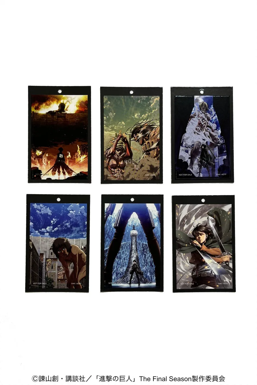 進撃の巨人コラボTシャツの下げ札（ステッカー）