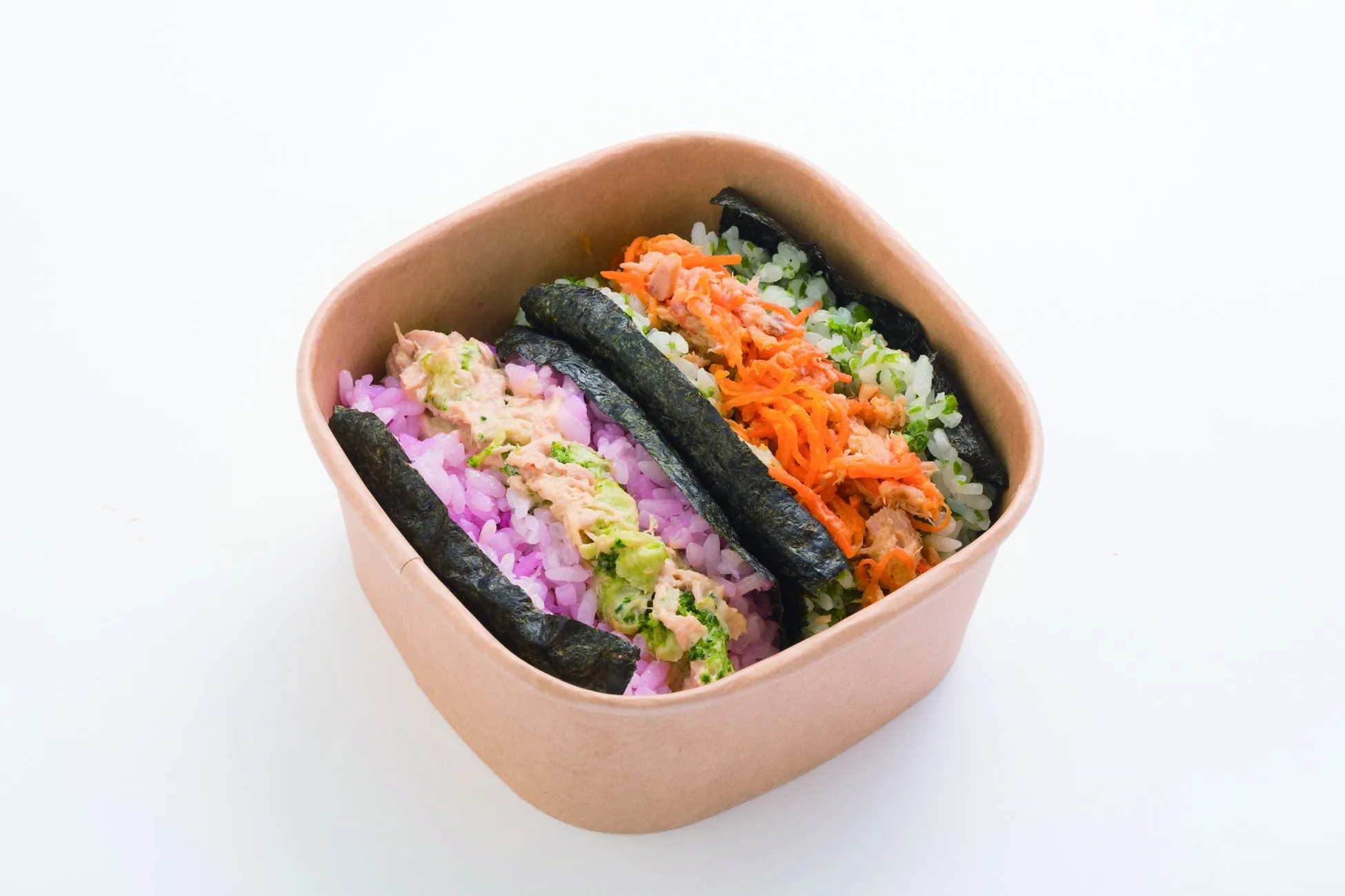 弁当箱に入ったおにぎり