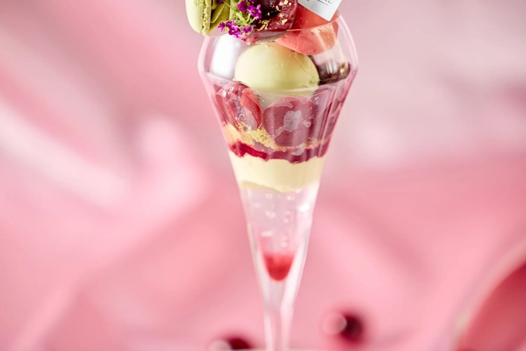 パフェ下段のアップ