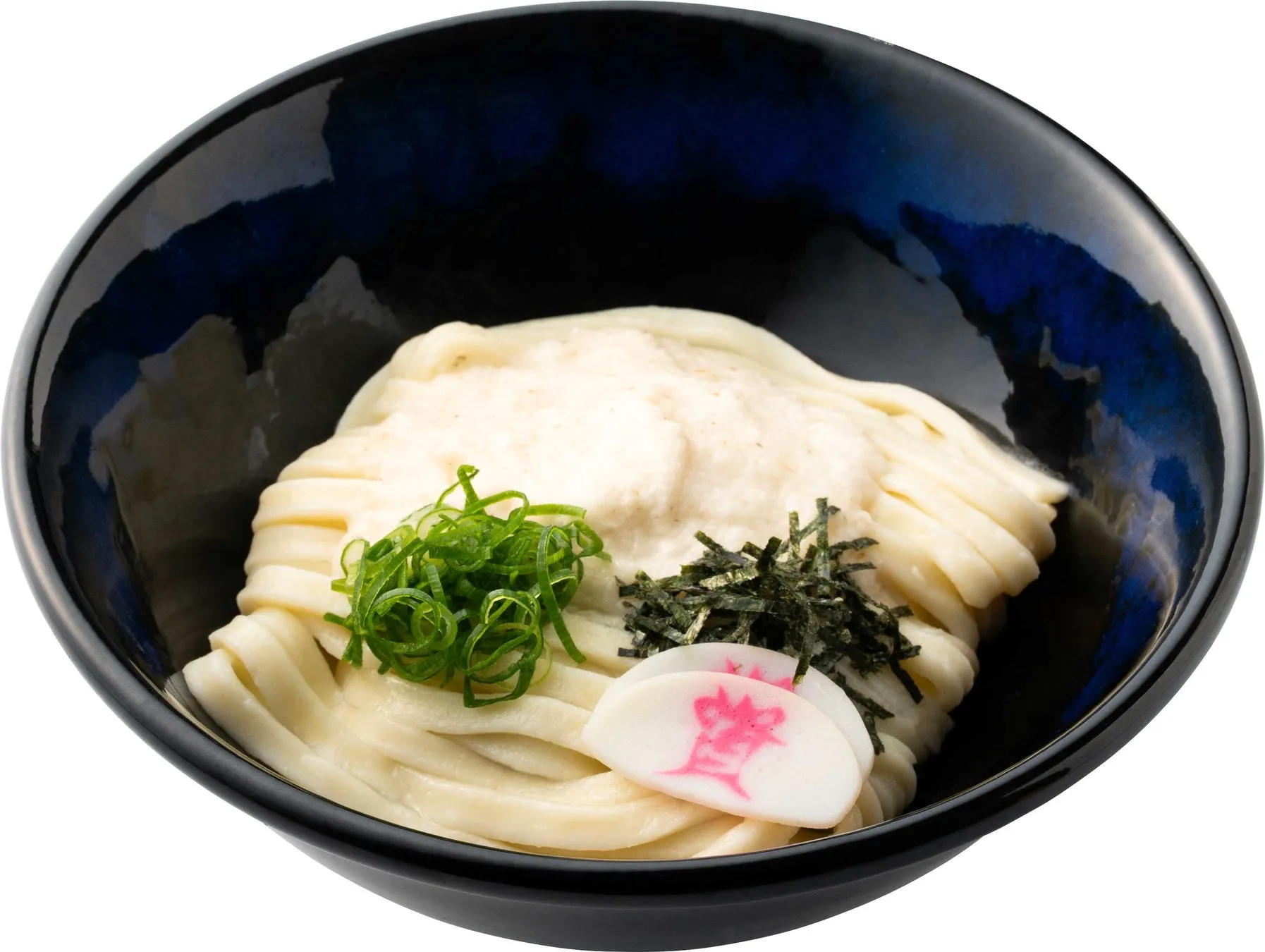 白いソースと薬味の冷たいうどん