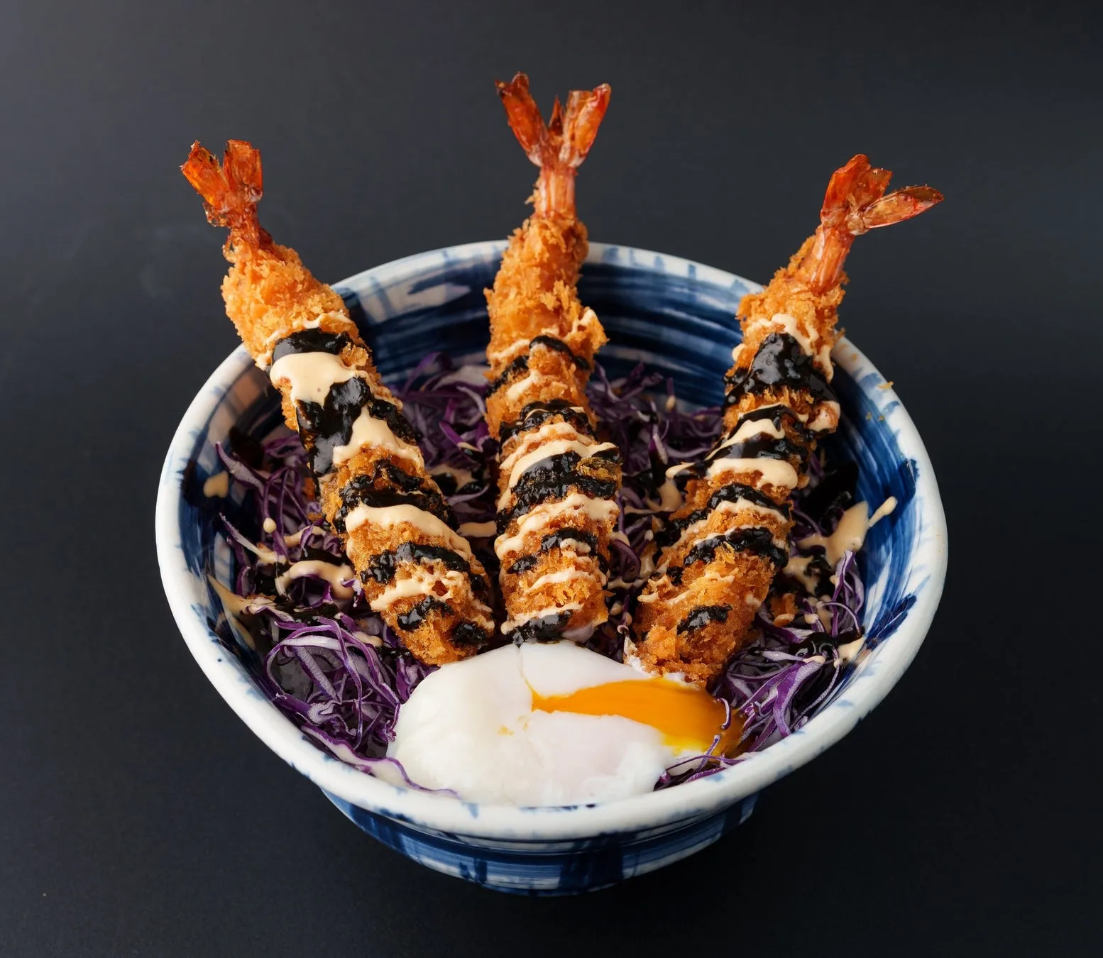 じゅじゅ探訪オリジナル 海老フライ丼