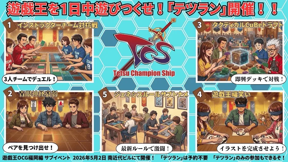 遊戯王OCGイベント「テツラン」の告知ポスター
