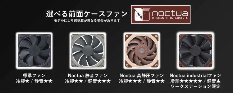 選べる前面ケースファン Noctua