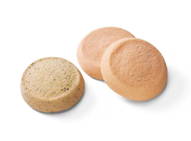 丸いクッキーが３つ写った写真