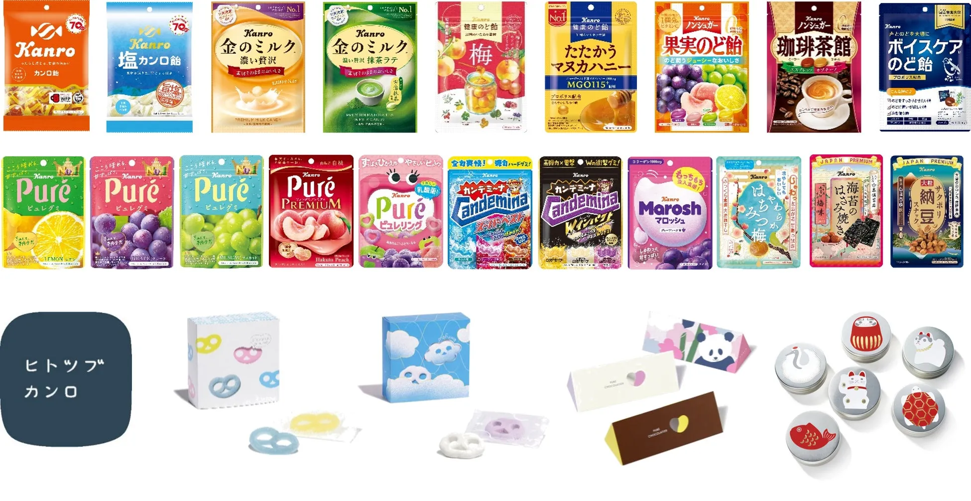 カンロの様々な商品