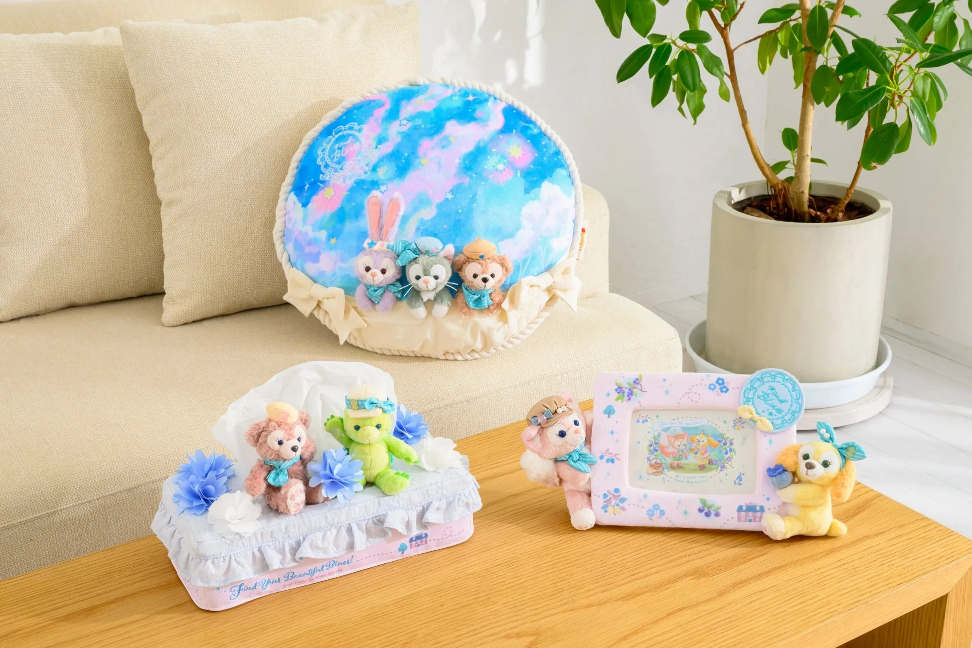 クッション、ティッシュケース、フォトフレーム、ぬいぐるみ
