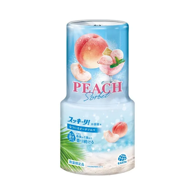 PEACH Sorbet スッキー お部屋 なついろピーチソルベ だから 最後の1滴まで 香り続ける 数量限定におい EARTH
