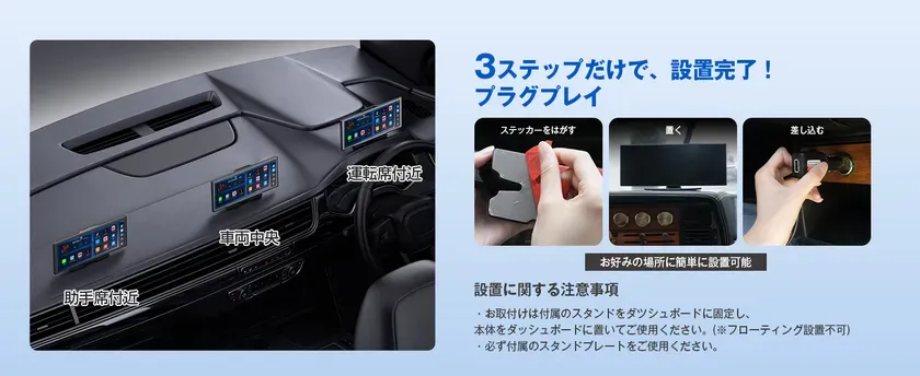 3ステップ設置