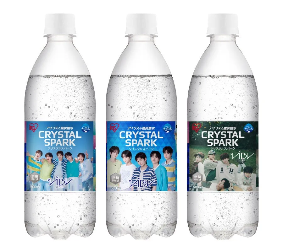 IRIS アイリスの強炭酸水 天然水 CRYSTAL SPARK クリスタルスパーク 無糖 Okcal 500ml &TEAM エンティーム