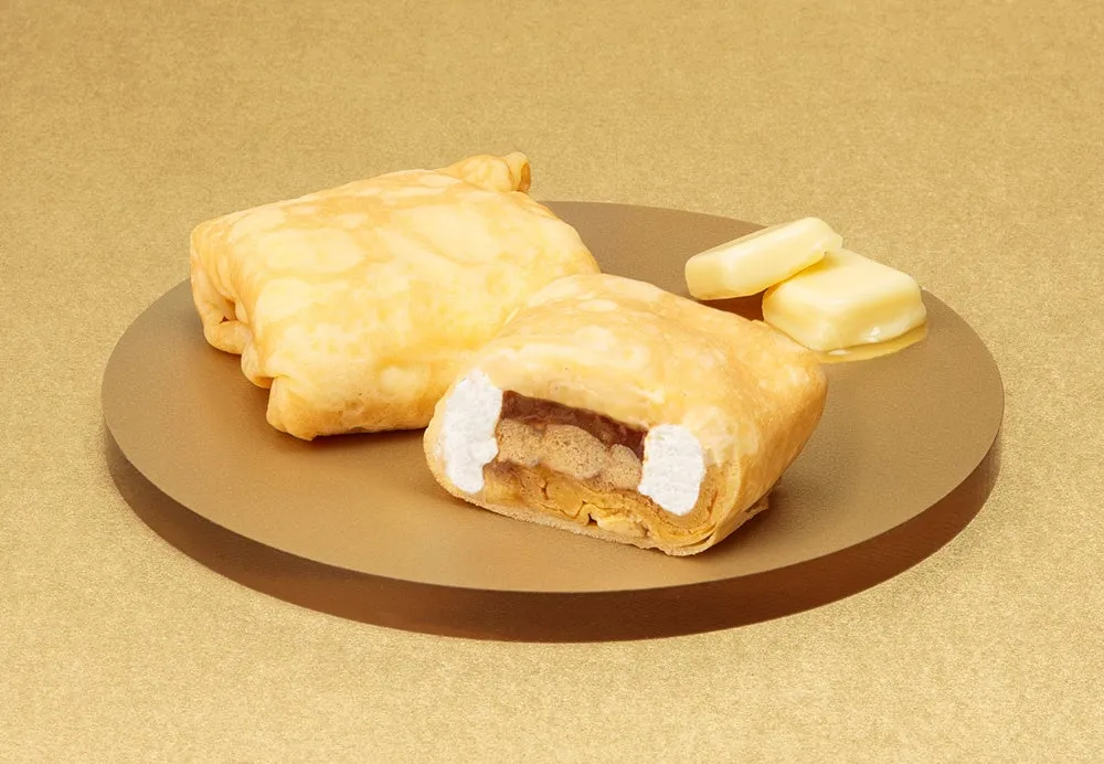 バターステイツクレープの断面