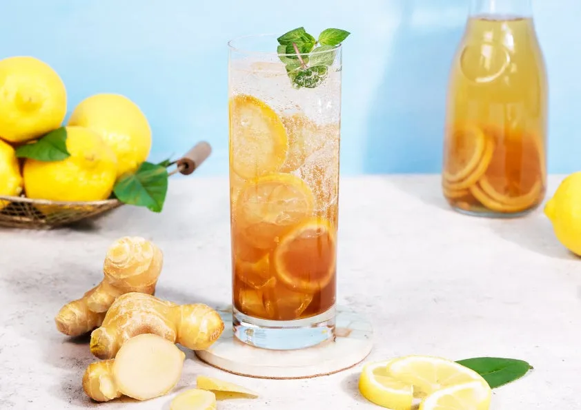 レモンと生姜の飲み物