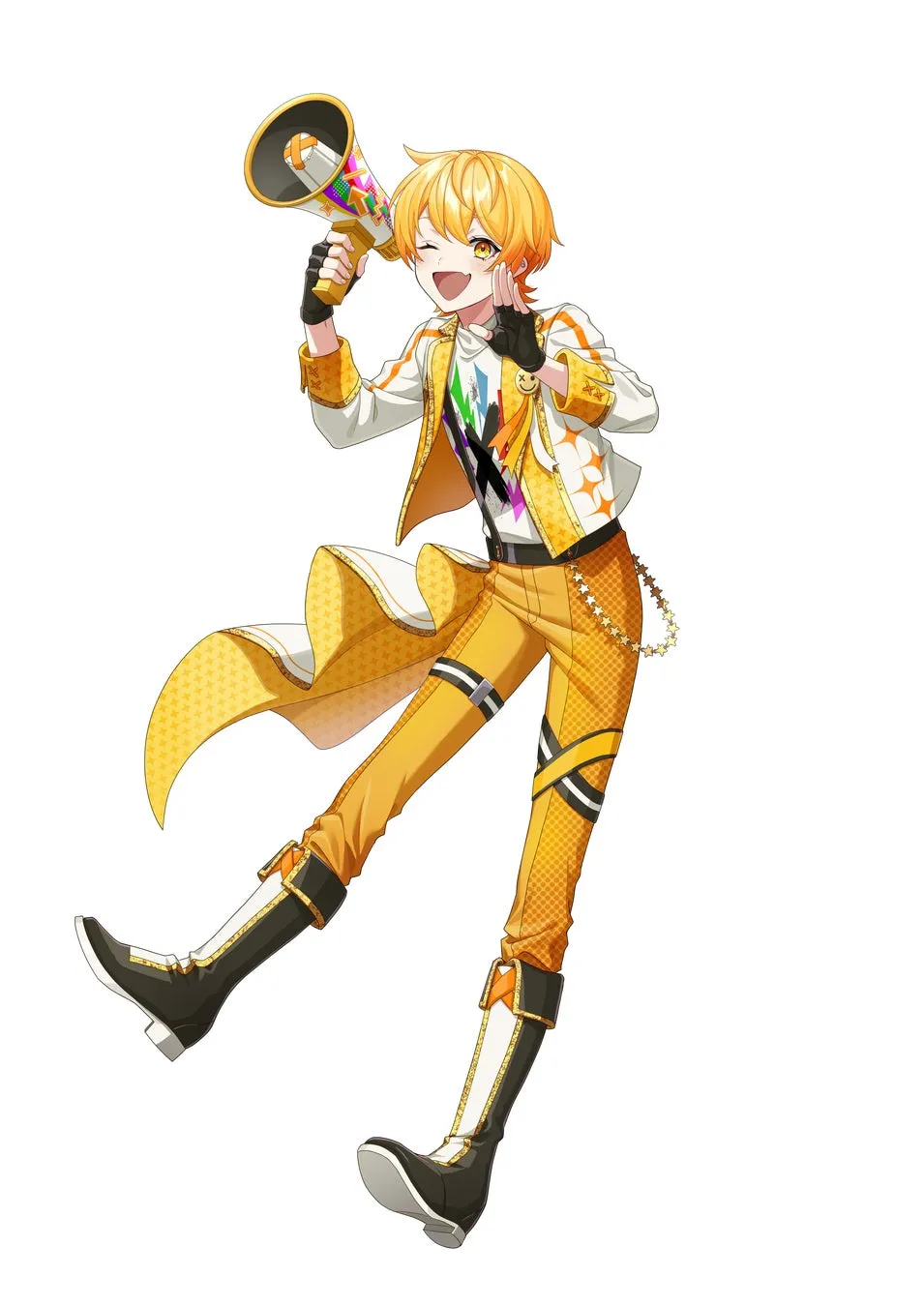 金髪の男性キャラクターのイラスト