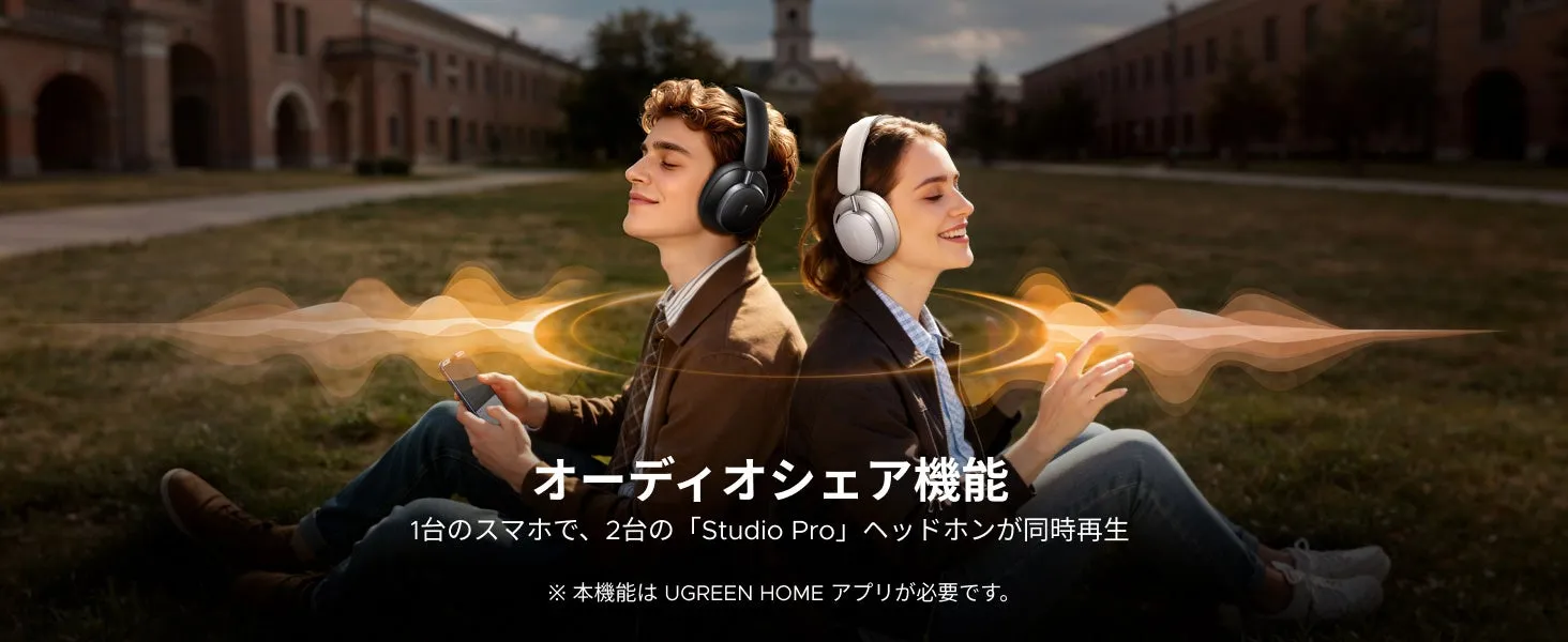 マルチポイントとオーディオシェア機能のイメージ