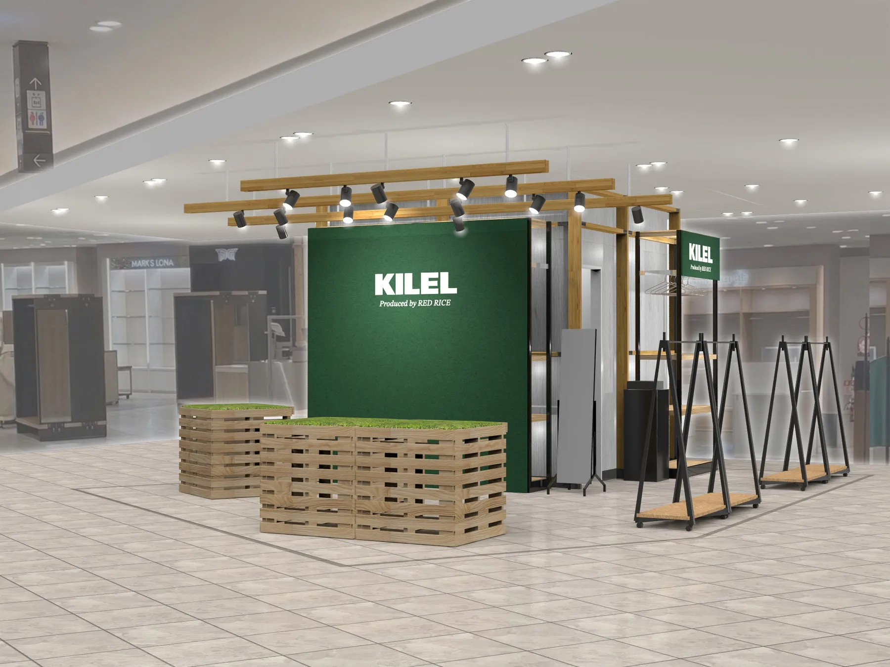 阪急うめだ本店でのPOPUPストアイメージ