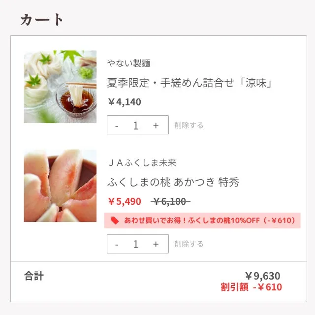 キャンペーン対象商品の一部イメージ