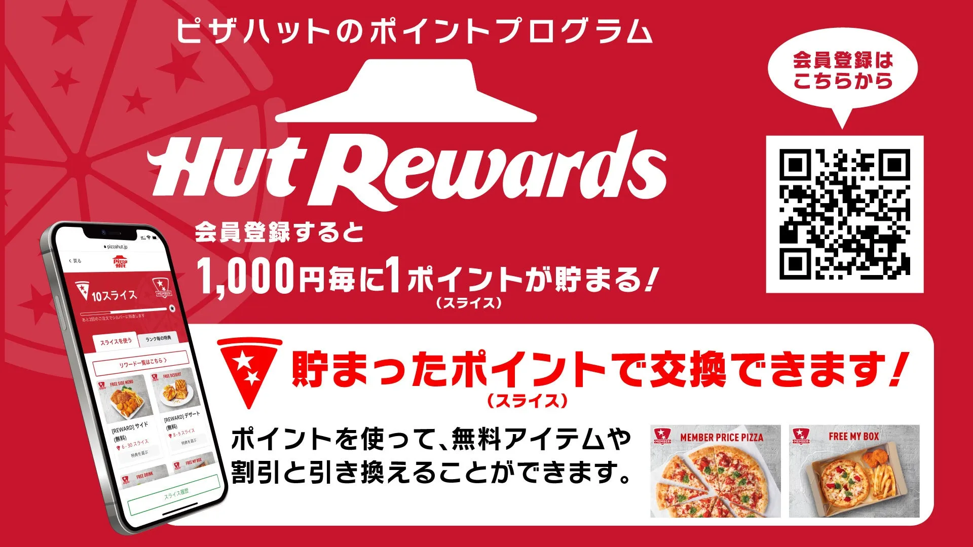 HUT REWARDSのロゴや説明画像