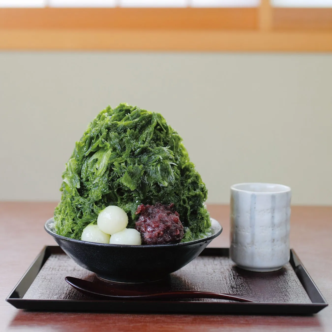 抹茶と餡が絶妙な和風かき氷