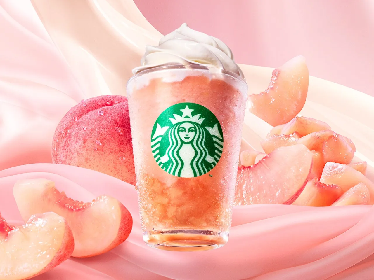 ピーチ & ピーチミルク フラペチーノ®