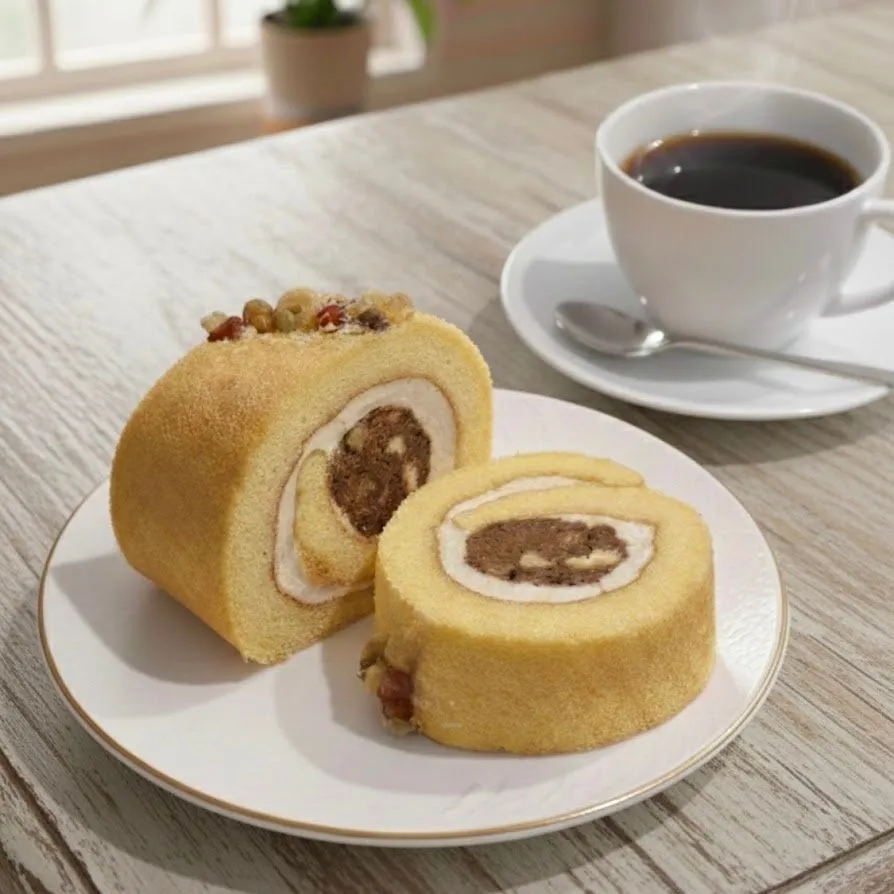 ヨーグルトに乗せたあんこ