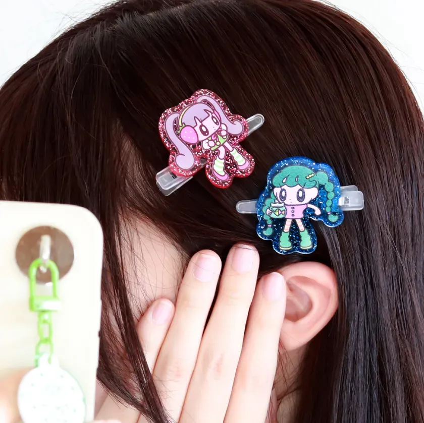 グリッターヘアピン