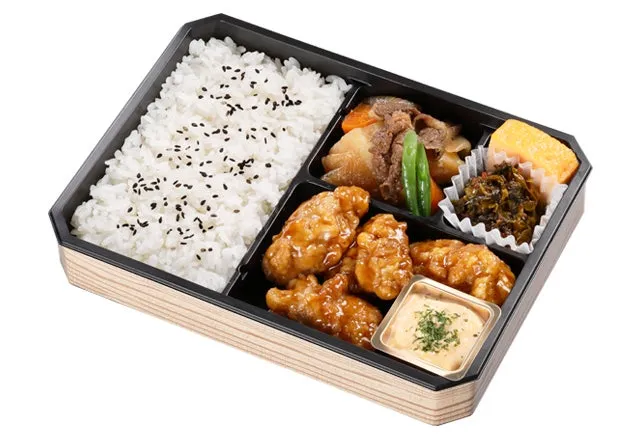 塚だまタルタル若鶏のチキン南蛮弁当のアップ
