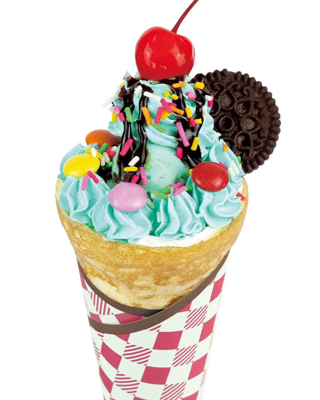 ハッピーチョコミントクレープとミントシロップ